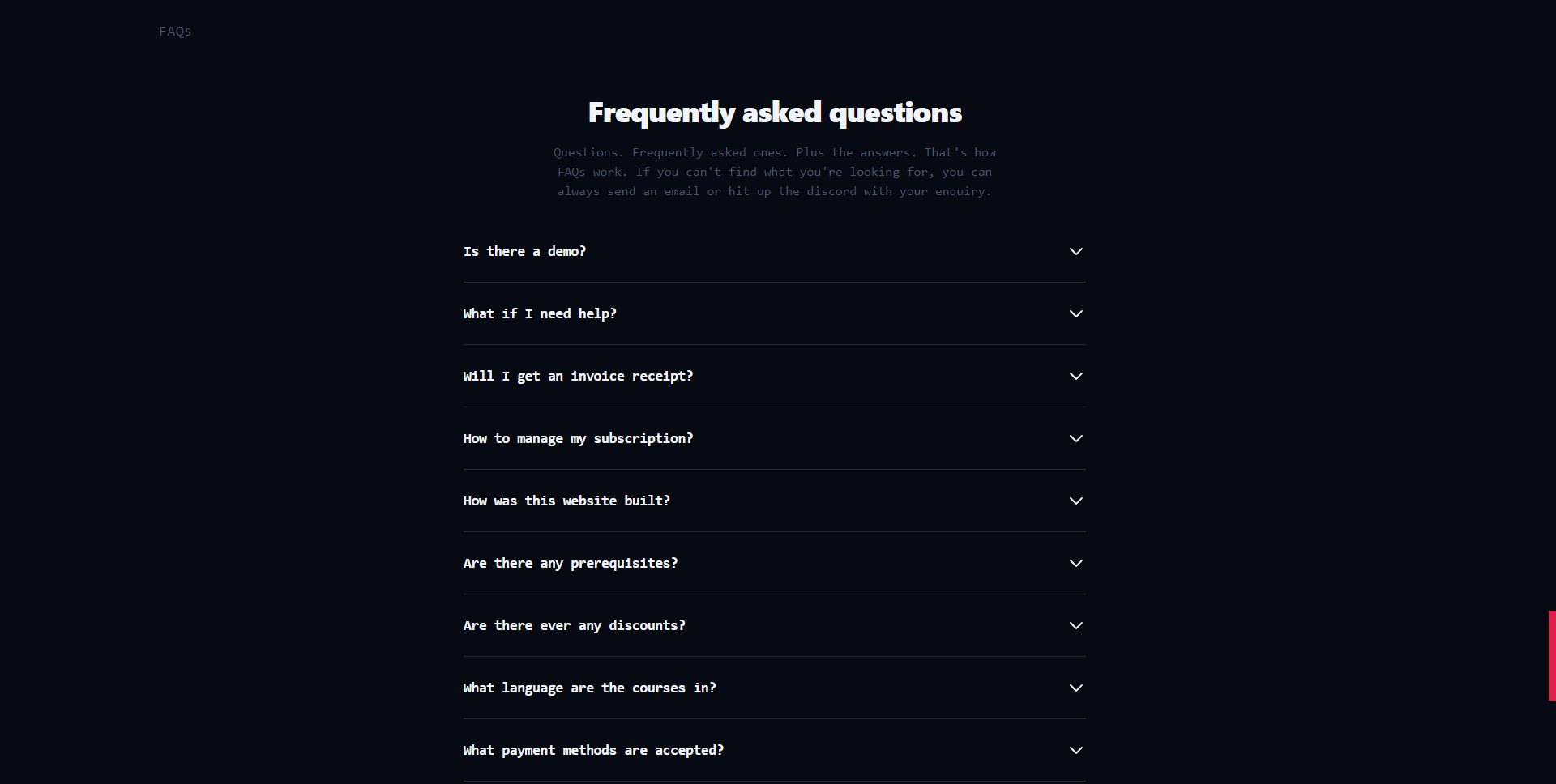 faqs